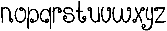 Thailook Regular otf (400) Font LOWERCASE
