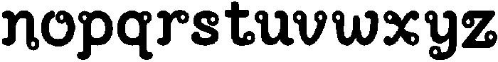 Thailoop Regular otf (400) Font LOWERCASE