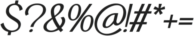 Thair Italic ttf (400) Font OTHER CHARS