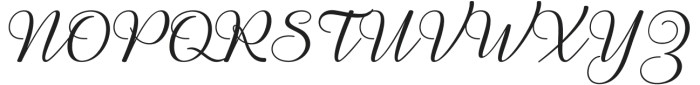 Thallita Regular otf (400) Font UPPERCASE