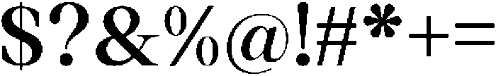 Thalore-Bold otf (700) Font OTHER CHARS