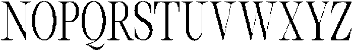 Thalore Condensed otf (400) Font UPPERCASE