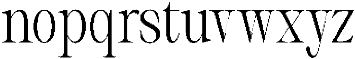 Thalore Condensed otf (400) Font LOWERCASE