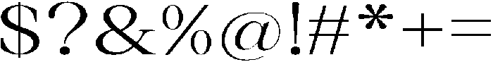 Thalore Expanded otf (400) Font OTHER CHARS