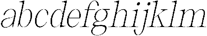 Thalore ExtLt SemCond Obliq otf (400) FONT