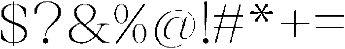Thalore Extra Light Semi Expanded otf (200) Font OTHER CHARS