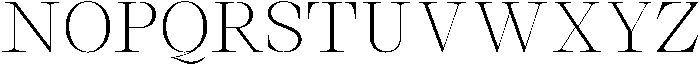 Thalore Extra Light Semi Expanded otf (200) Font UPPERCASE