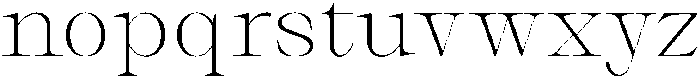 Thalore Extra Light Semi Expanded otf (200) Font LOWERCASE