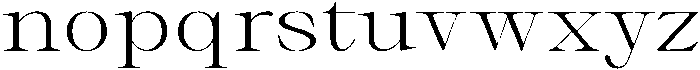 Thalore Light Expanded otf (300) Font LOWERCASE
