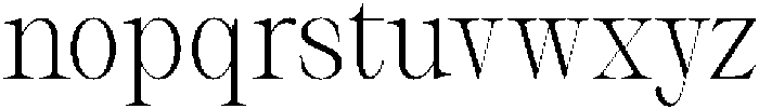 Thalore Light Semi Condensed otf (300) Font LOWERCASE