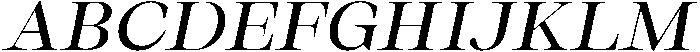 Thalore Medium Expanded Oblique otf (500) Font UPPERCASE