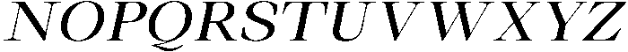 Thalore Medium Expanded Oblique otf (500) Font UPPERCASE
