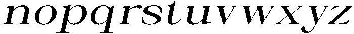Thalore Medium Expanded Oblique otf (500) Font LOWERCASE