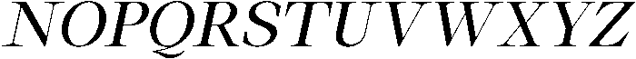 Thalore Medium Semi Expanded Oblique otf (500) Font UPPERCASE