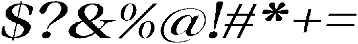 Thalore Semi Bold Expanded Oblique otf (600) Font OTHER CHARS