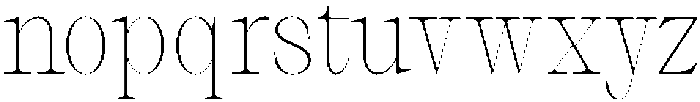 Thalore Thin Semi Condensed otf (100) Font LOWERCASE