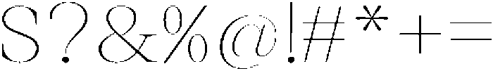 Thalore Thin Semi Expanded otf (100) Font OTHER CHARS