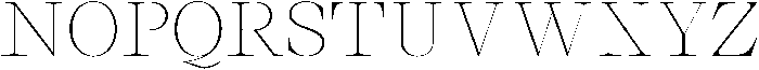 Thalore Thin Semi Expanded otf (100) Font UPPERCASE