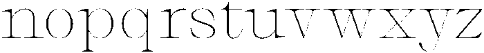 Thalore Thin Semi Expanded otf (100) Font LOWERCASE