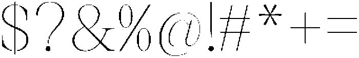 Thalore Thin otf (100) Font OTHER CHARS
