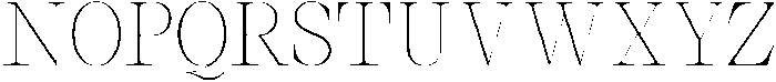 Thalore Thin otf (100) Font UPPERCASE