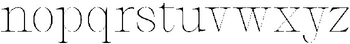 Thalore Thin otf (100) Font LOWERCASE