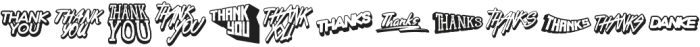 Thank You Handlettering otf (400) Font LOWERCASE