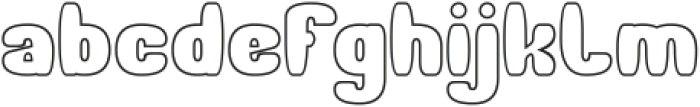 Thank You-Hollow otf (400) Font LOWERCASE