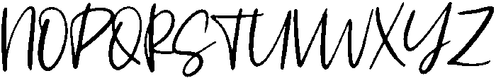 Thankful Regular otf (400) Font UPPERCASE
