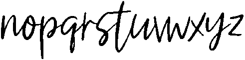 Thankful Regular otf (400) Font LOWERCASE