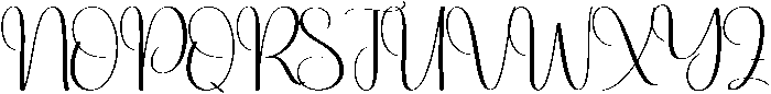 Thankful Regular otf (400) Font UPPERCASE