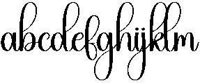 Thankful Regular otf (400) Font LOWERCASE