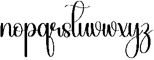 Thankful Regular otf (400) Font LOWERCASE