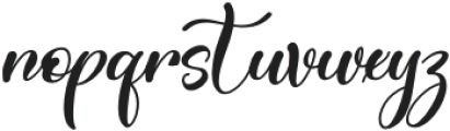 Thanklove Italic otf (400) Font LOWERCASE