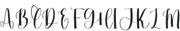 Thanks Autumn Regular otf (400) Font UPPERCASE