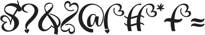 Thanks Beauty ttf (400) Font OTHER CHARS
