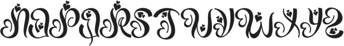Thanks Beauty ttf (400) Font UPPERCASE