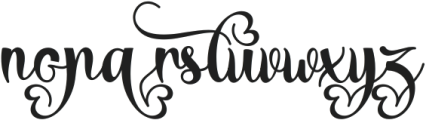 Thanks Beauty ttf (400) Font LOWERCASE
