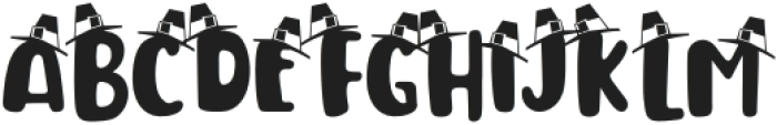 Thanksgiving Joy Hat otf (400) Font UPPERCASE