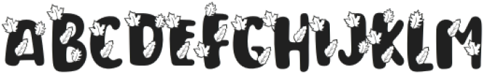 Thanksgiving Joy Leaf otf (400) Font UPPERCASE