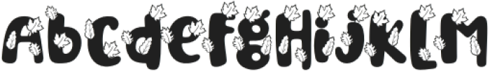 Thanksgiving Joy Leaf otf (400) Font LOWERCASE