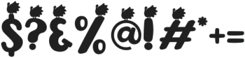 Thanksgiving Joy Turkey otf (400) Font OTHER CHARS