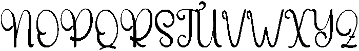 Thanksgiving Regular otf (400) Font UPPERCASE