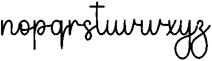 Thanksgiving Regular otf (400) Font LOWERCASE