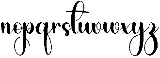 Thanksgiving Regular otf (400) Font LOWERCASE