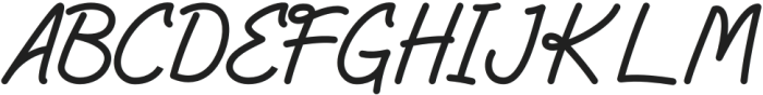 The Abhora otf (400) Font UPPERCASE