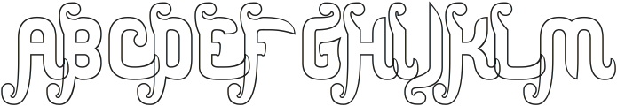 The Amazing You-Hollow otf (400) Font UPPERCASE