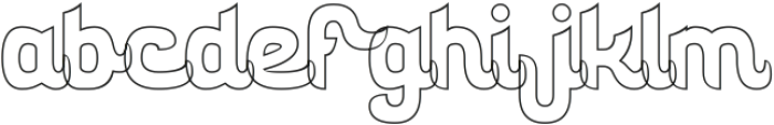 The Amazing You-Hollow otf (400) Font LOWERCASE
