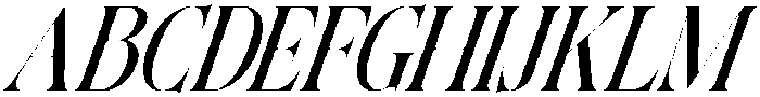 The Andalucia Serif Italic otf (400) Font UPPERCASE