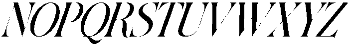 The Andalucia Serif Italic otf (400) Font UPPERCASE